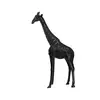 Fiberglass Zürafa Heykeli Siyah 270 CM
